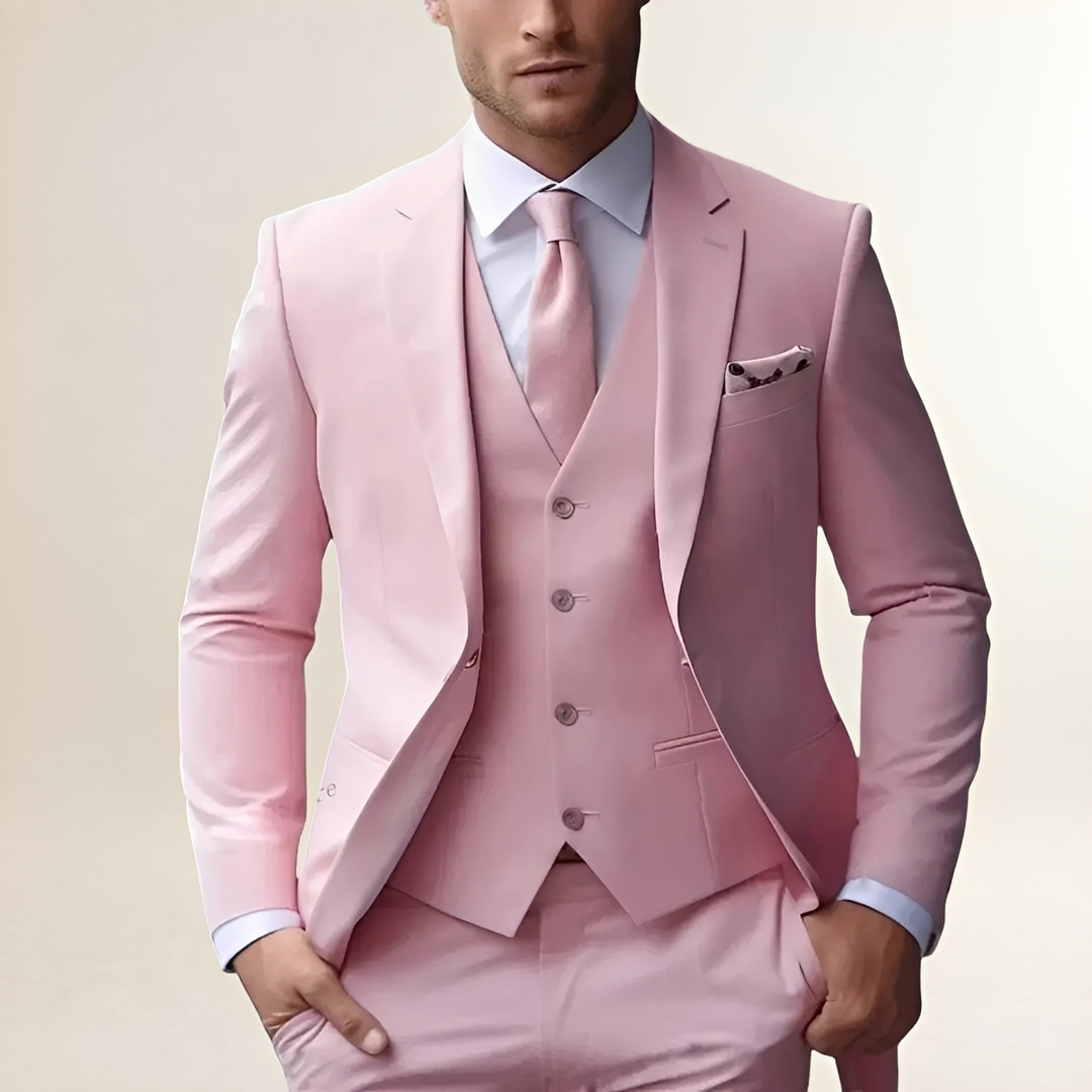 Herren Dreiteiler Anzug - Slim Fit, Sakko, Weste und Hose