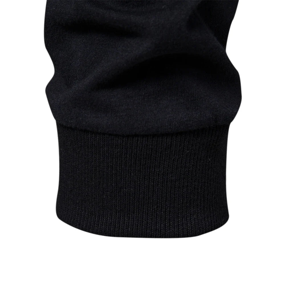 Herren Langarm-Raglanshirt mit Kontrastärmeln - Rundhals-Ausschnitt, schmale Passform, Brustlogo