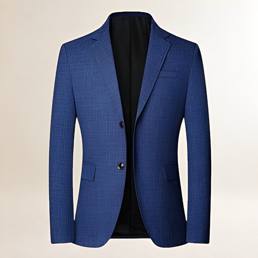 Herren Sakko Einreihig Reverskragen Kariert Slim Fit