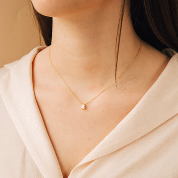 Diamantkette - Tropfenförmiger Diamant