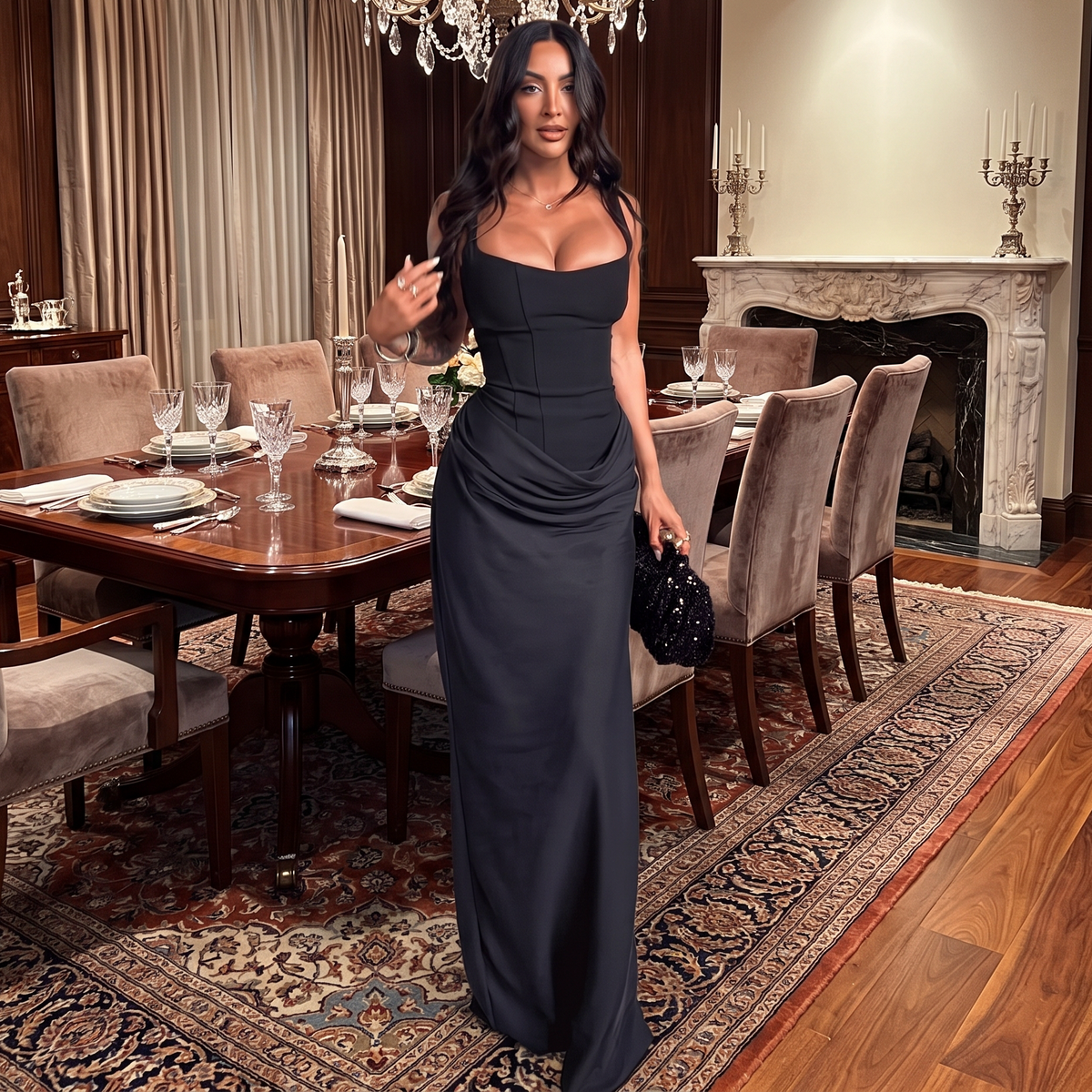 Christina - Schickes Maxikleid ohne Ärmel