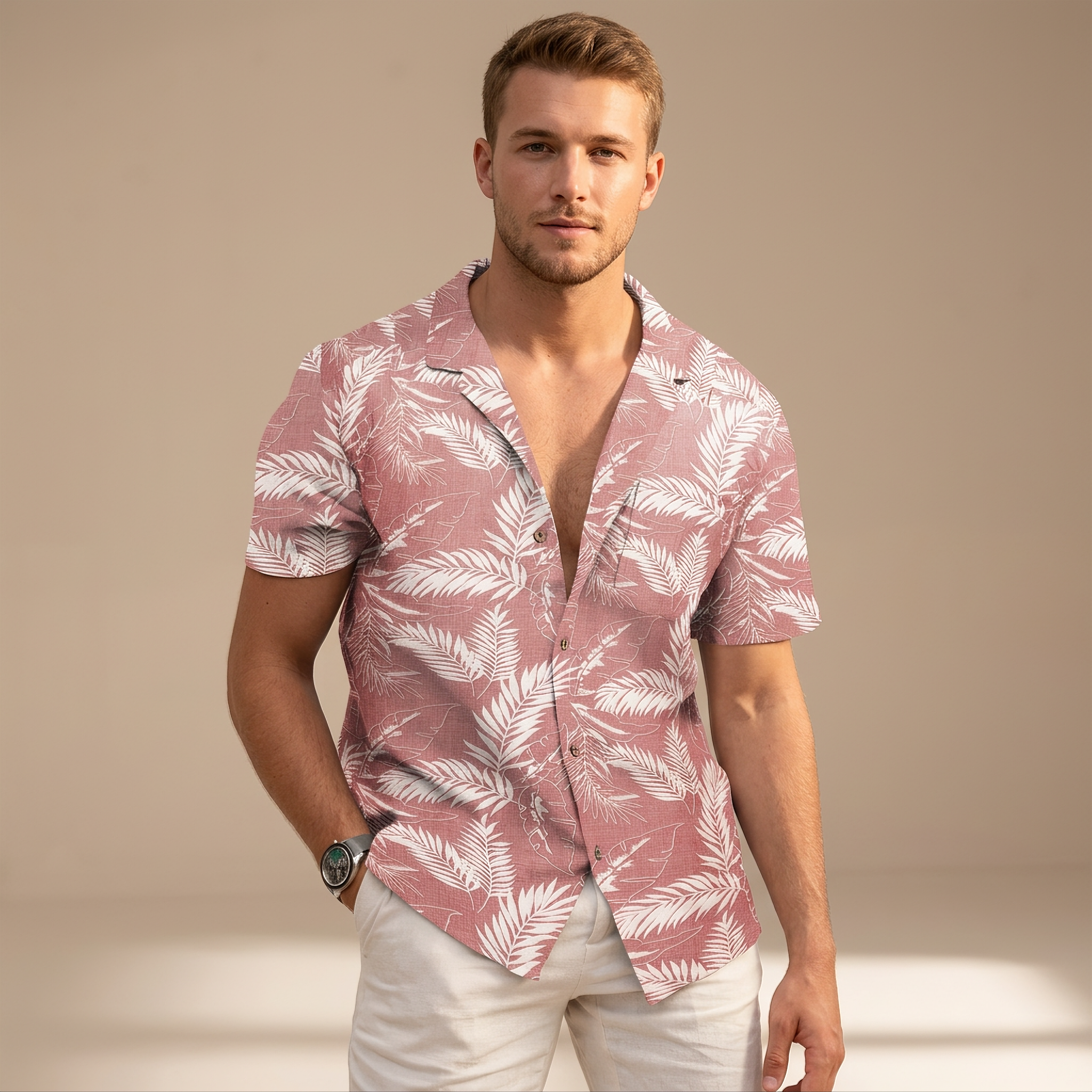 Tiago - Shirts mit tropischen Blumen