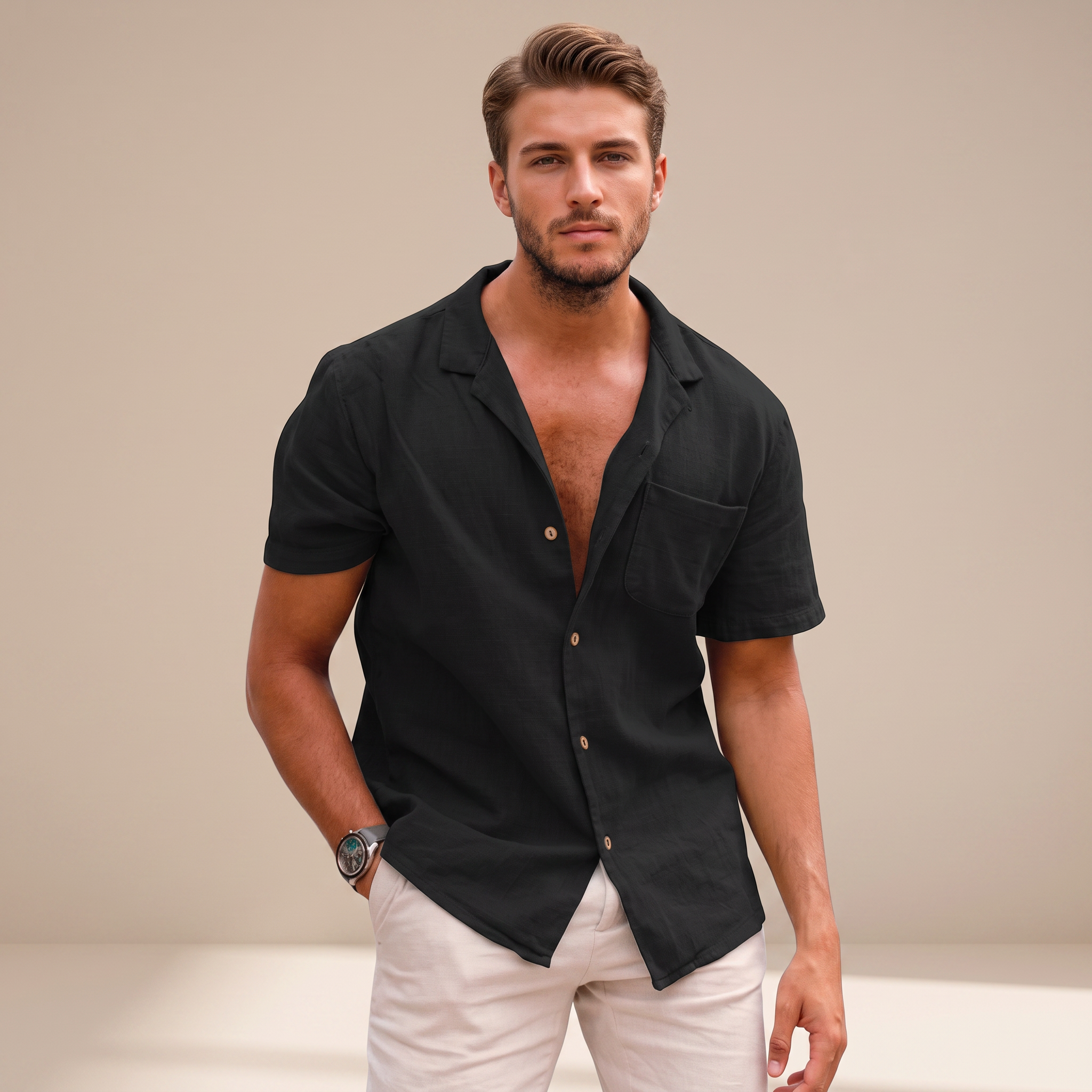 Tiago - Shirts mit tropischen Blumen