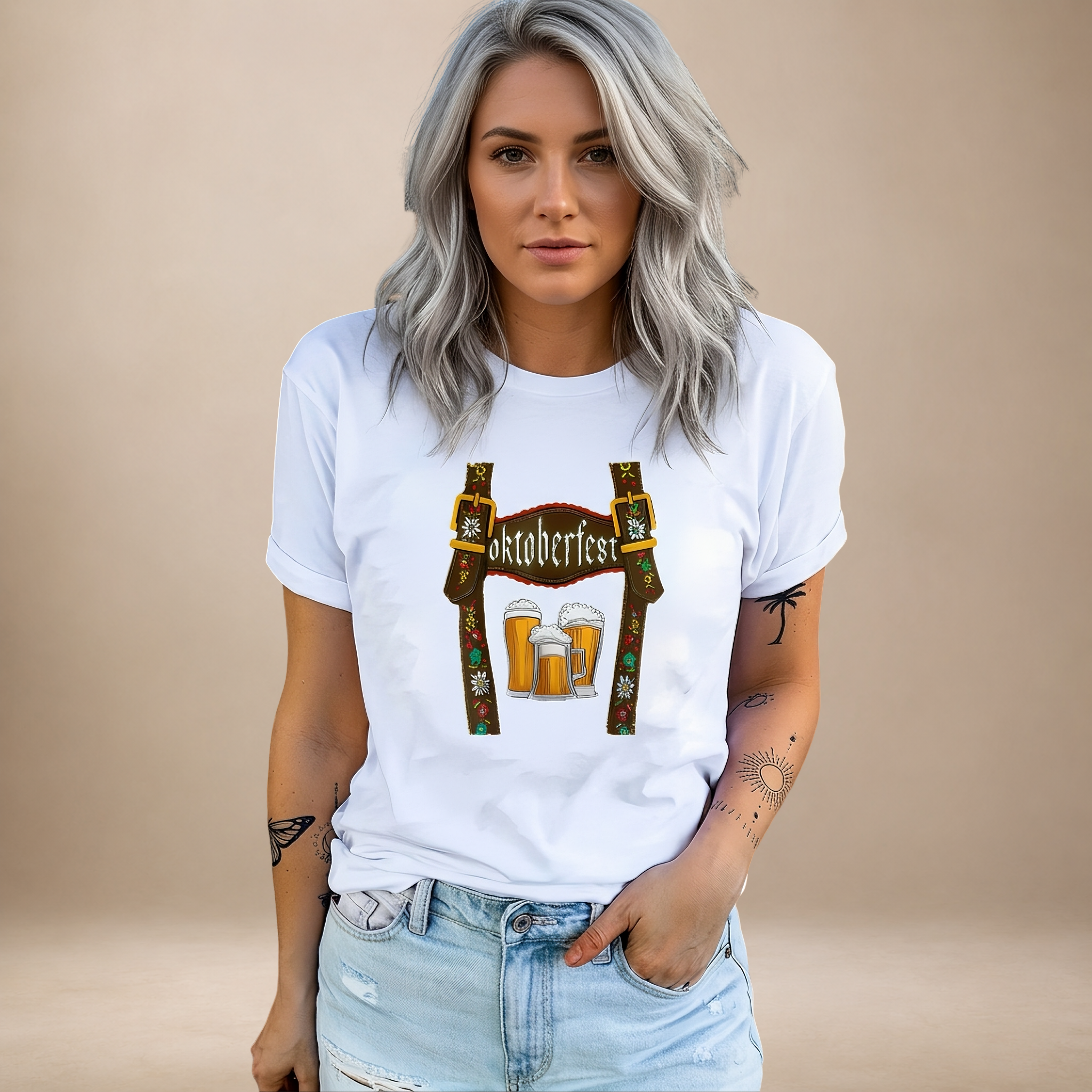 Olivia - Bequemes Oktoberfest-T-Shirt mit Print