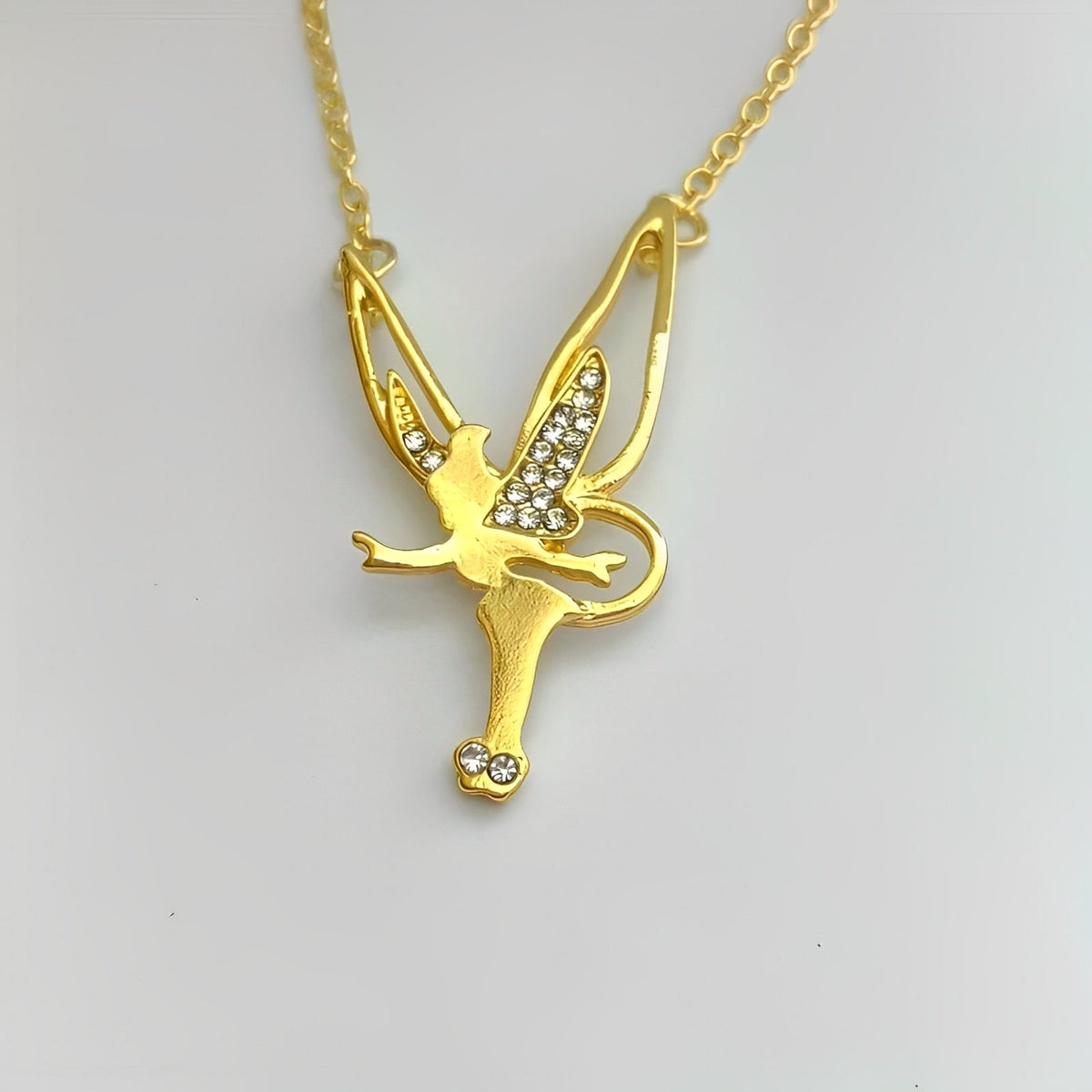 Charlie – Wunderschöner Feenanhänger aus Sterlingsilber und Gold