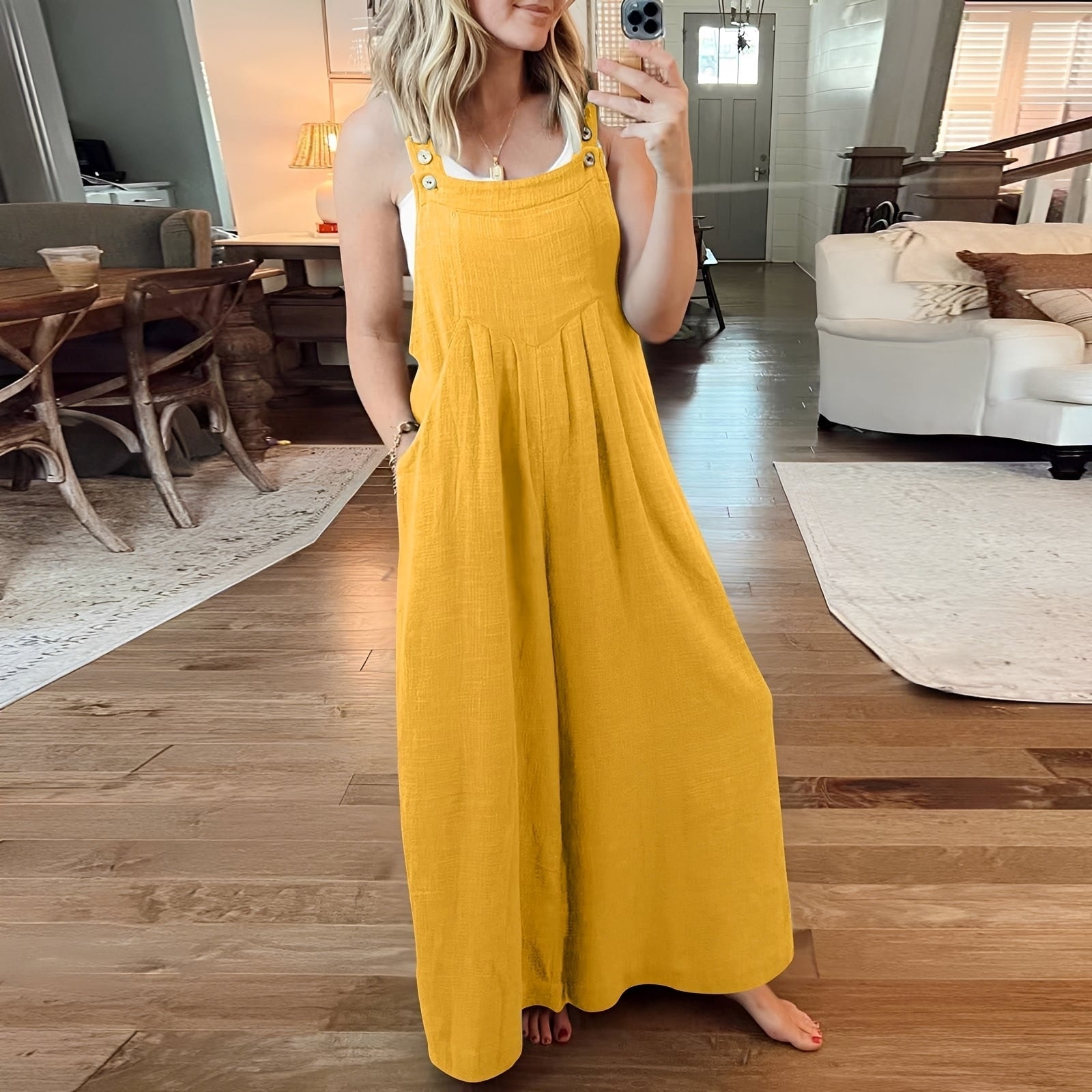 Chloe - Eleganter Jumpsuit mit weitem Bein für Damen