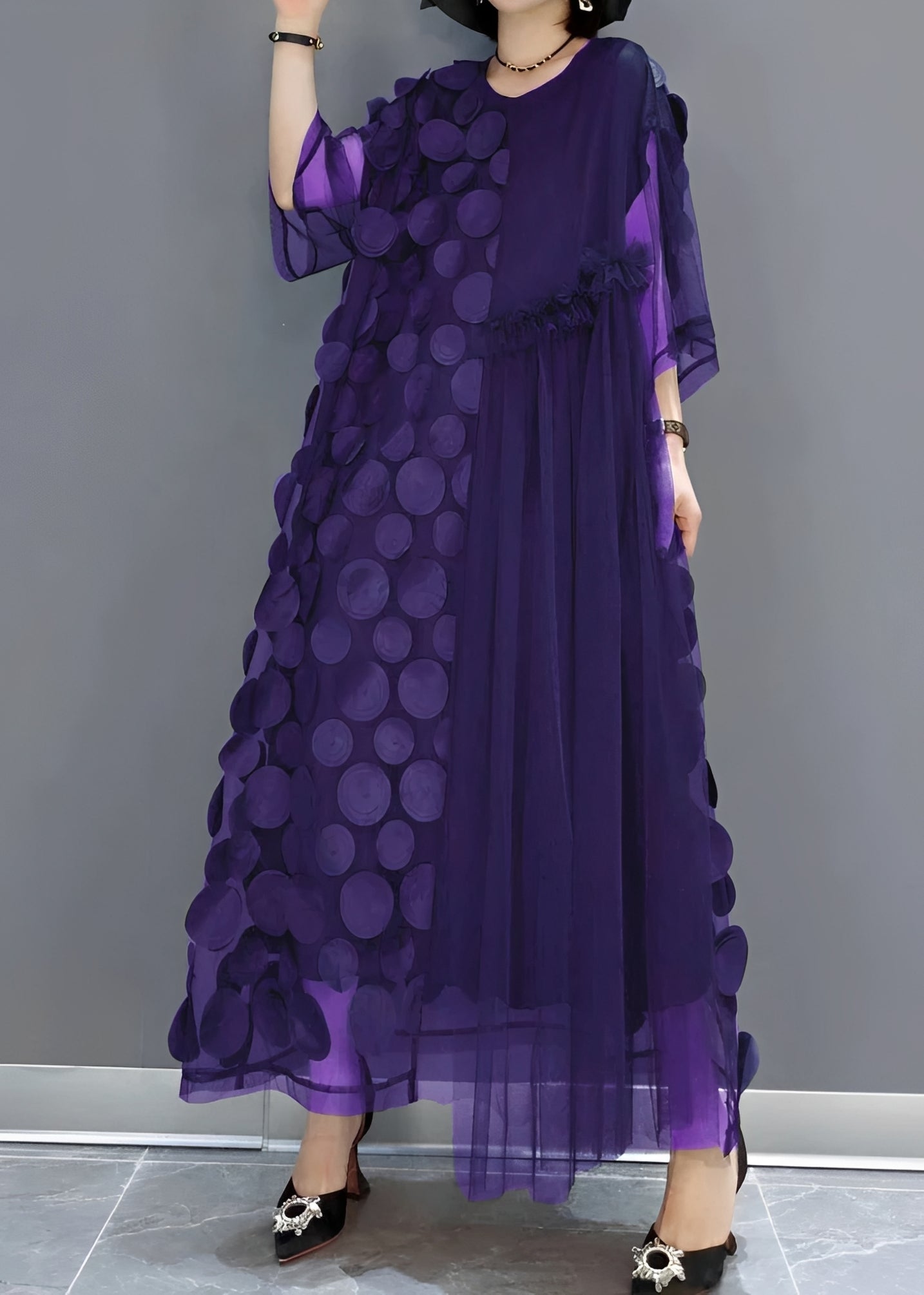 Hanna - Elegantes asymmetrisches Damenkleid