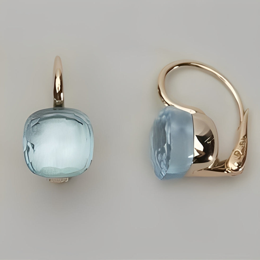 Manon – Vintage Ohrringe mit blauen Zirkonien
