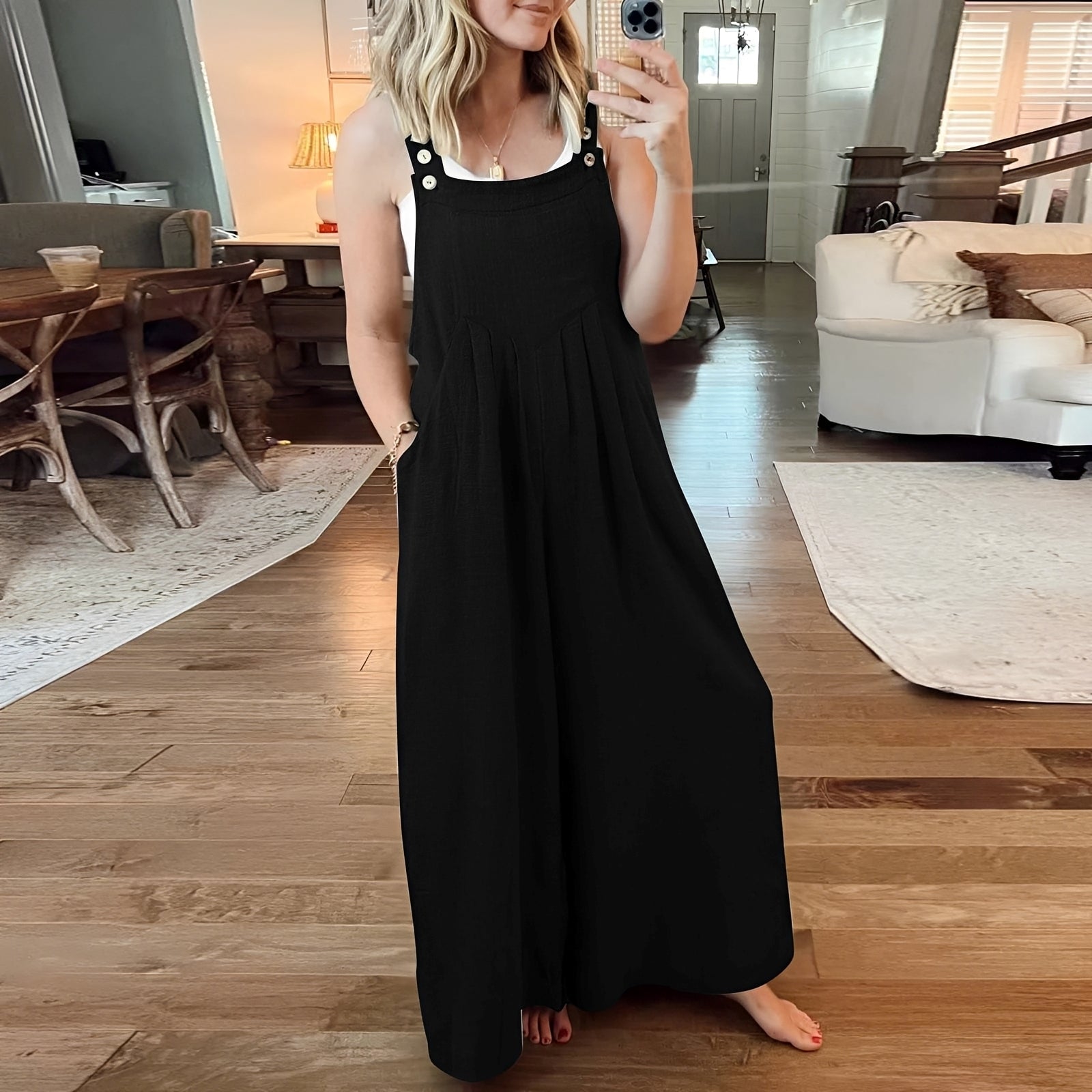 Chloe - Eleganter Jumpsuit mit weitem Bein für Damen