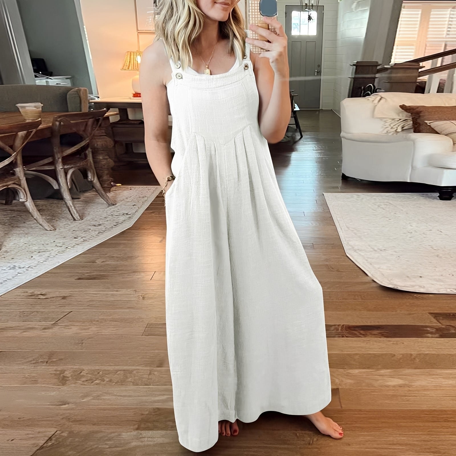 Chloe - Eleganter Jumpsuit mit weitem Bein für Damen