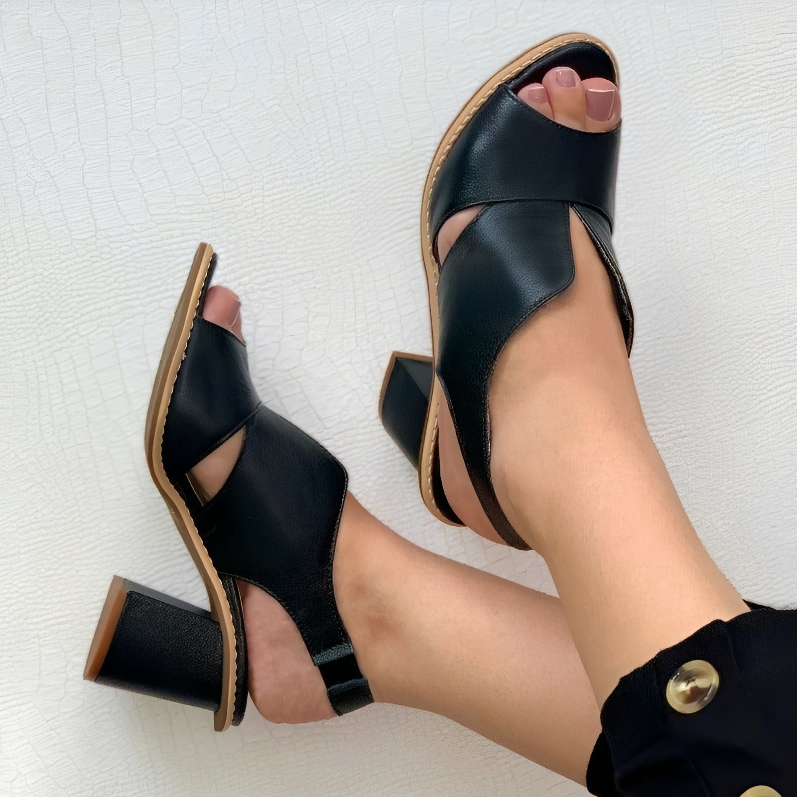 Anita - Schicke Peeptoe-Sandalen