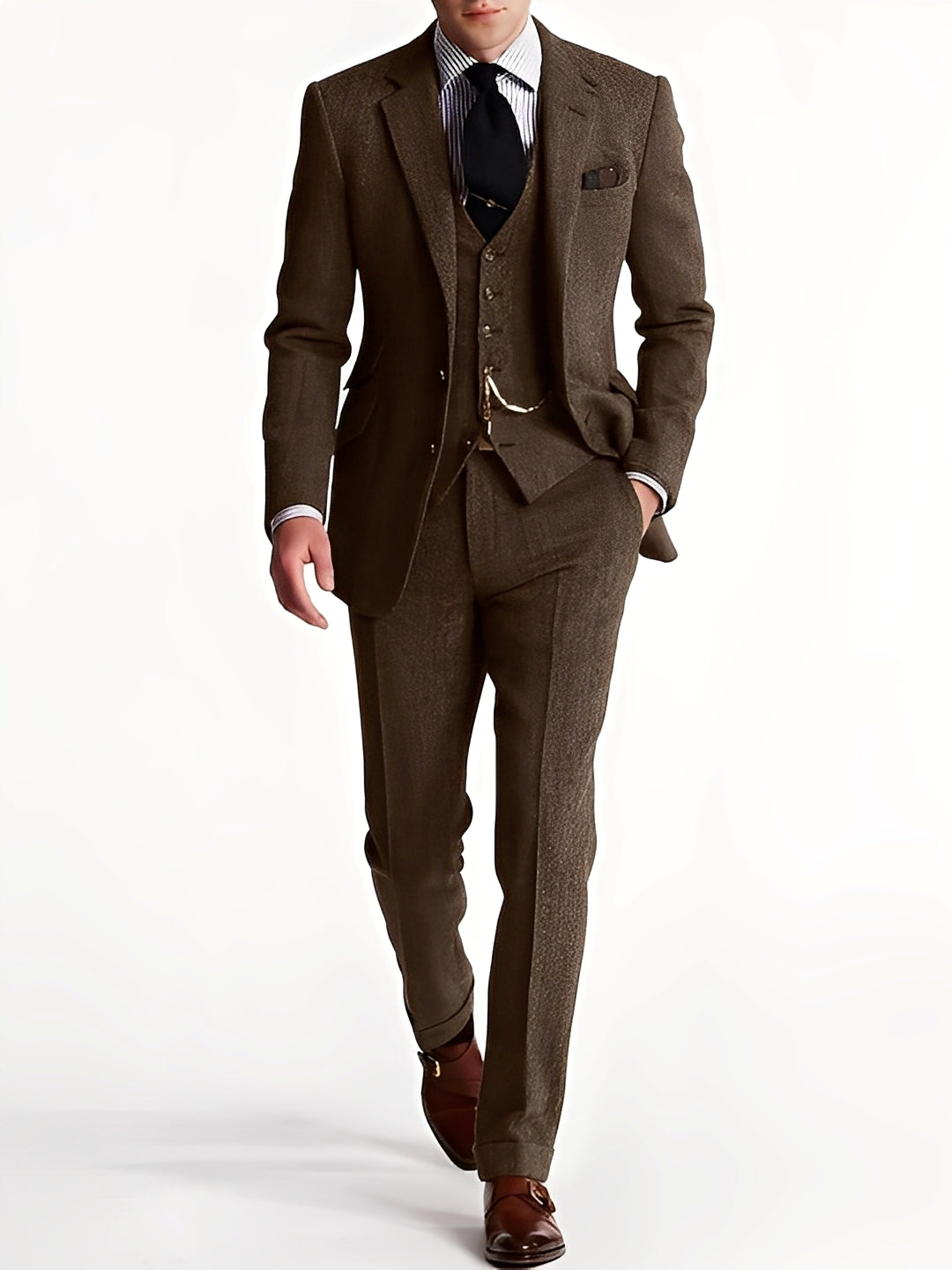 Desmond - Eleganter dreiteiliger Tweed-Anzug für Herren