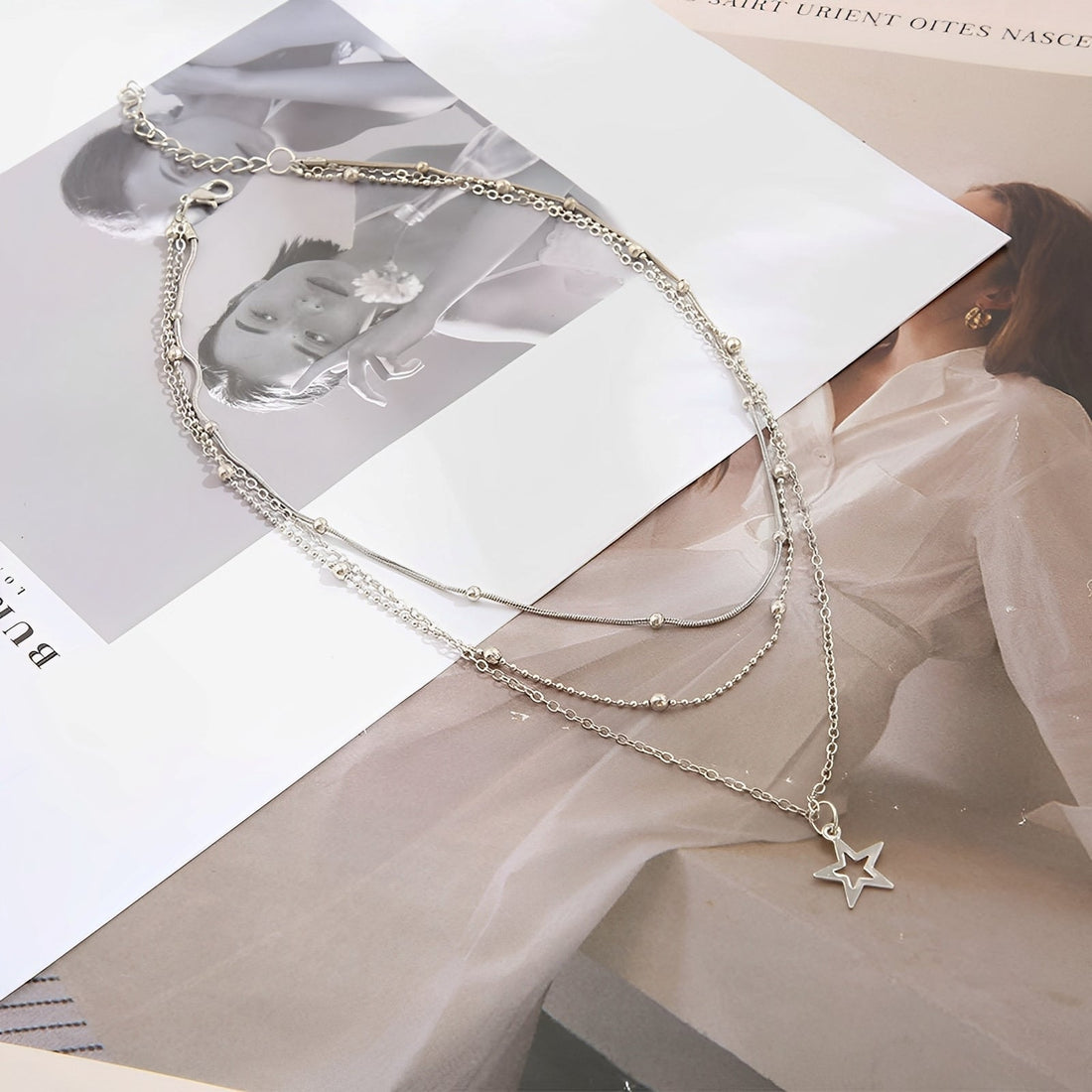 Elly – Vintage-Silberhalskette mit Stern