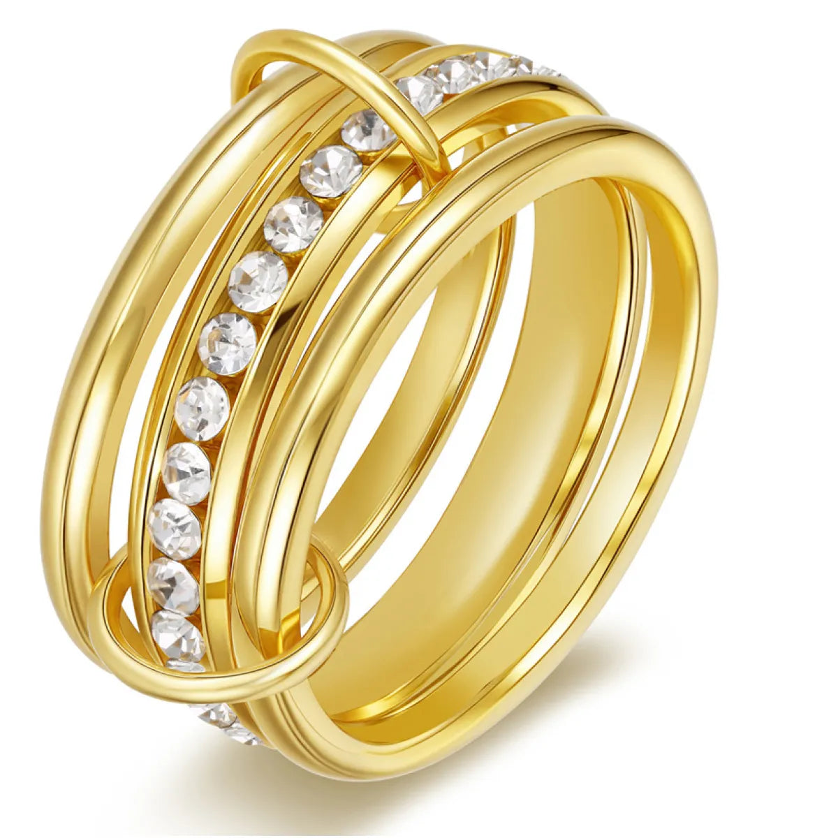 Glenda – Stapelbarer Ring mit Brillanten