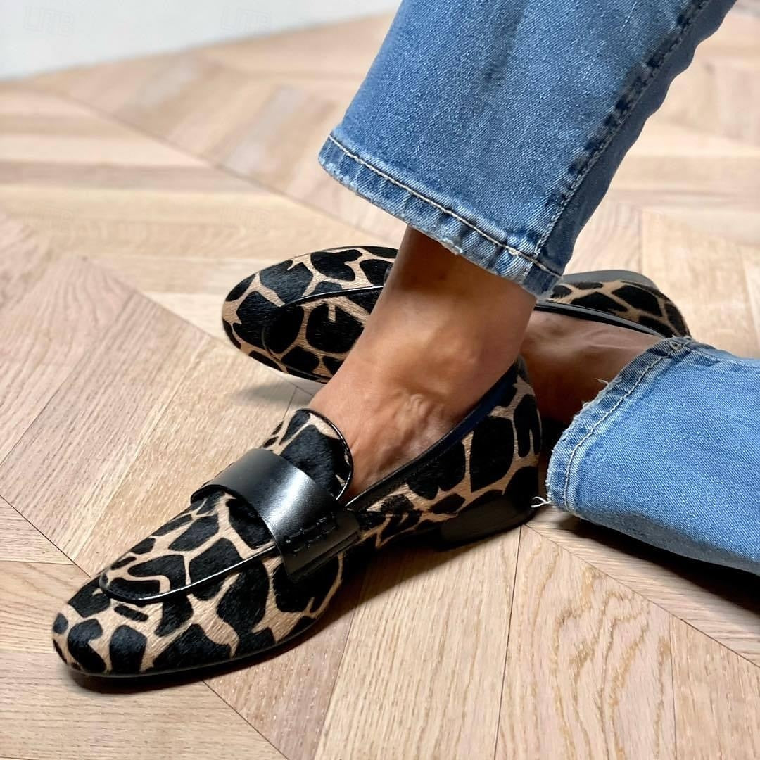 Katherina - Damen-Loafer mit schwarzen Details
