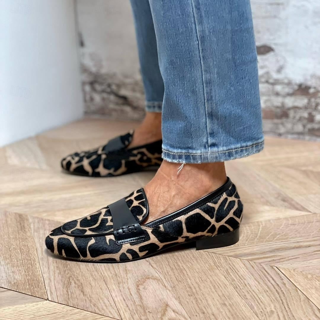 Katherina - Damen-Loafer mit schwarzen Details