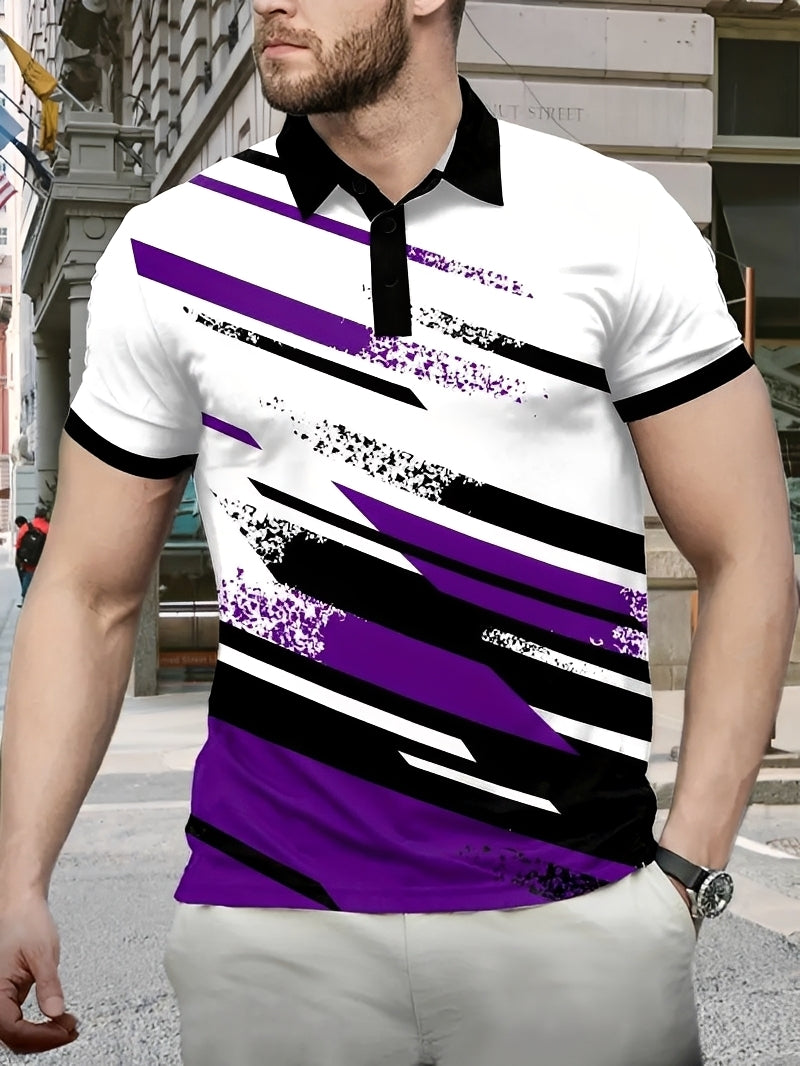Aaron - Elegantes gemustertes Polohemd für Herren