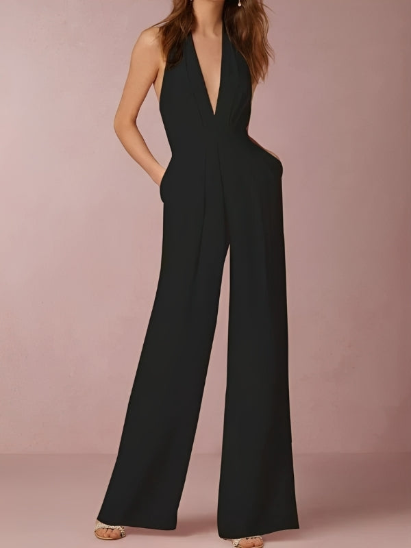 Katie - Damen-Jumpsuit mit weitem Bein und schickem Design