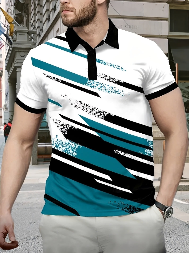 Aaron - Elegantes gemustertes Polohemd für Herren