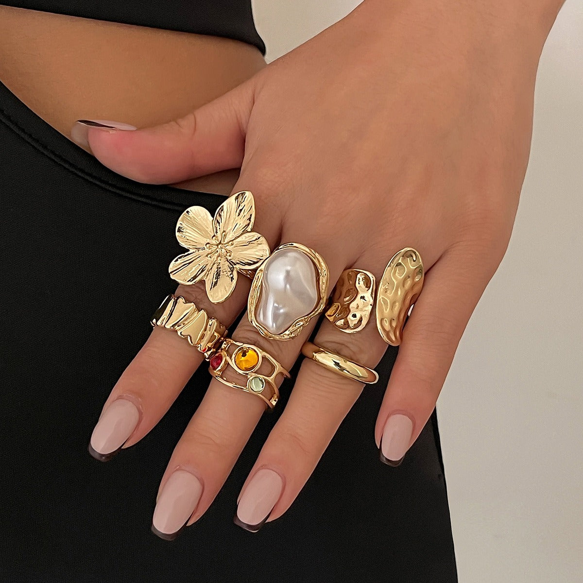 Merina – Set aus 6 auffälligen Ringen