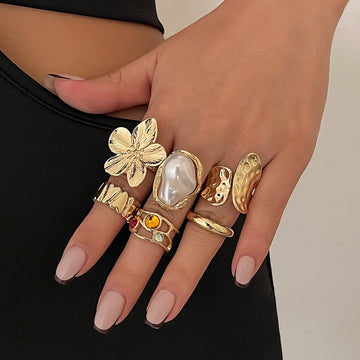 Merina – Set aus 6 auffälligen Ringen