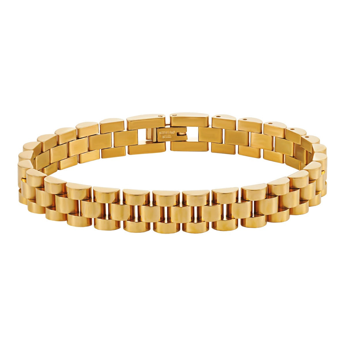 Bianca – Cubanisches Kettenarmband im Uhrenstil