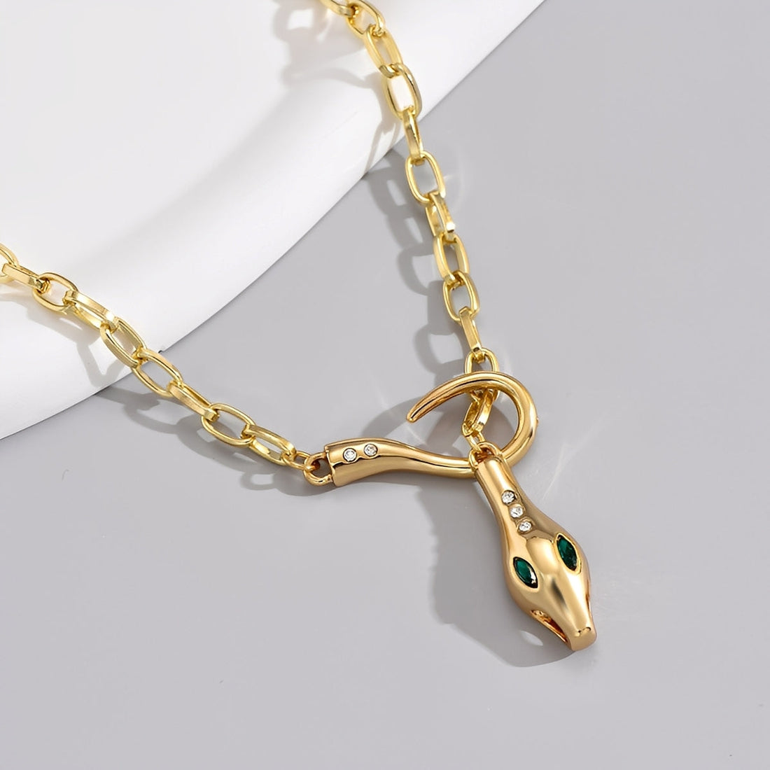 Celia – Schlangenhalskette mit Strass