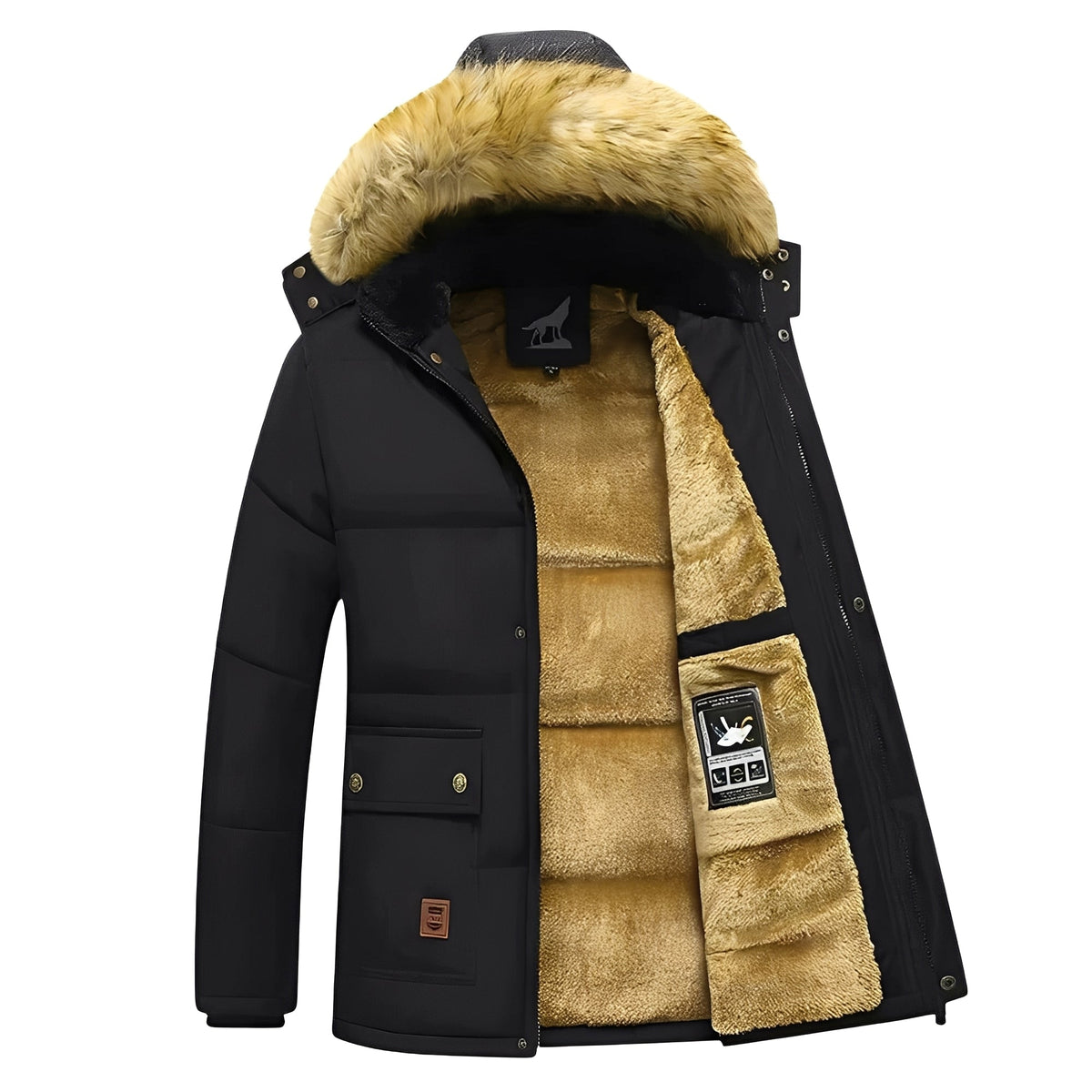 Crispian - Angenehme Jacke mit Kapuze