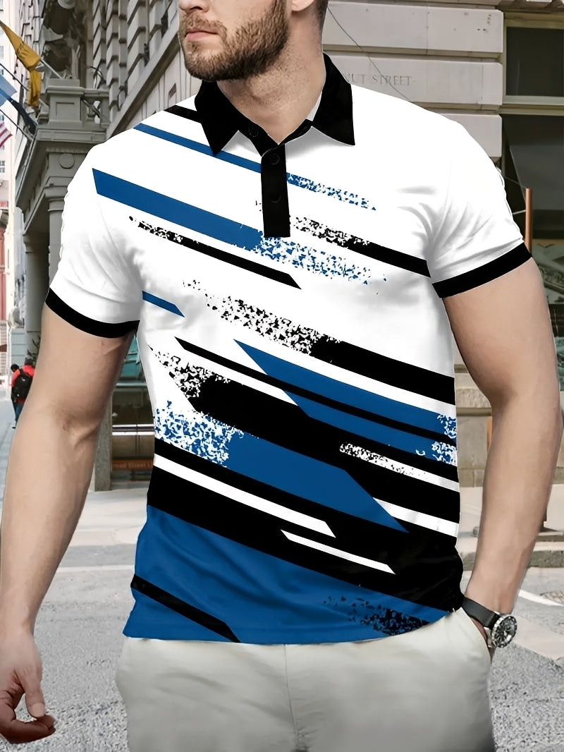 Aaron - Elegantes gemustertes Polohemd für Herren