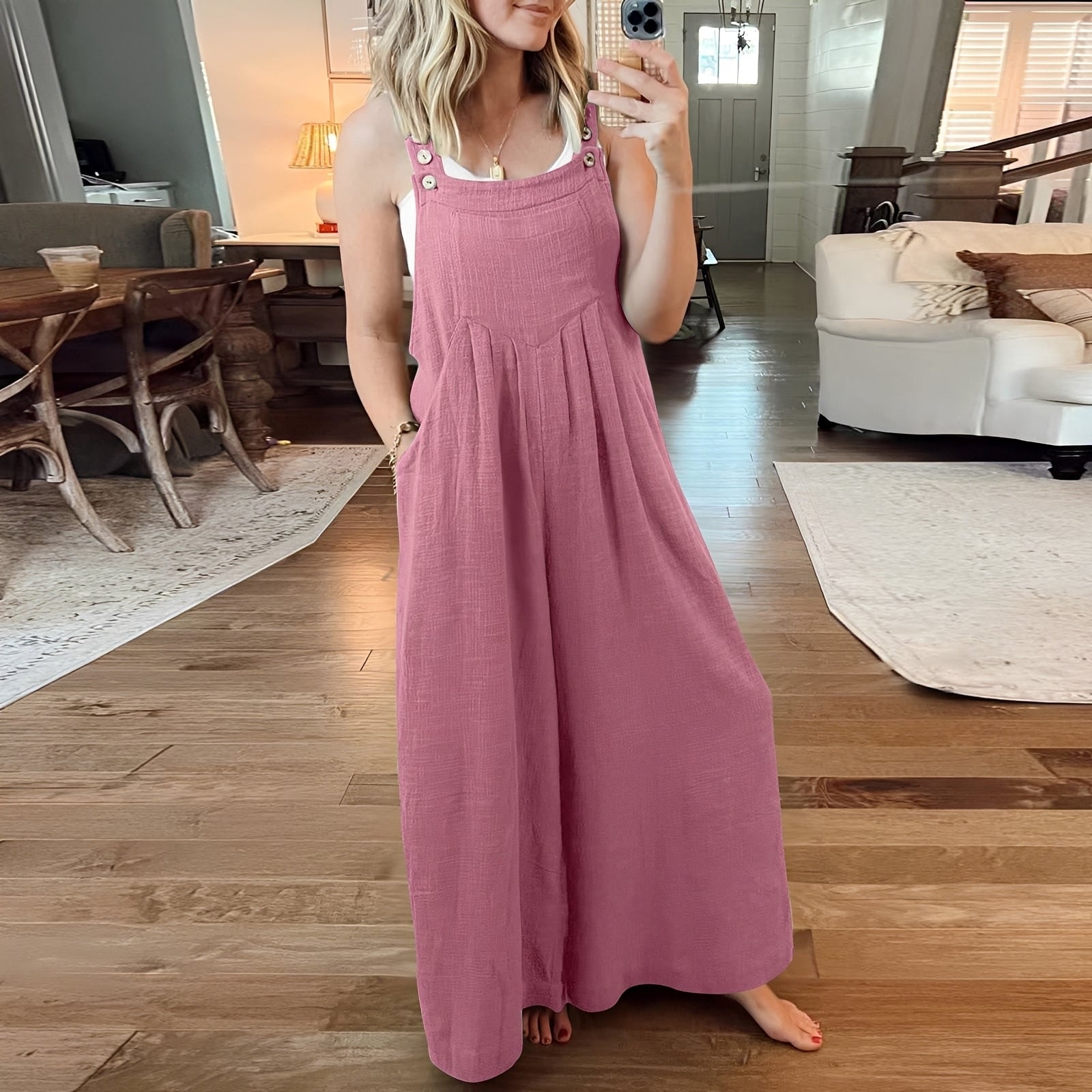 Chloe - Eleganter Jumpsuit mit weitem Bein für Damen