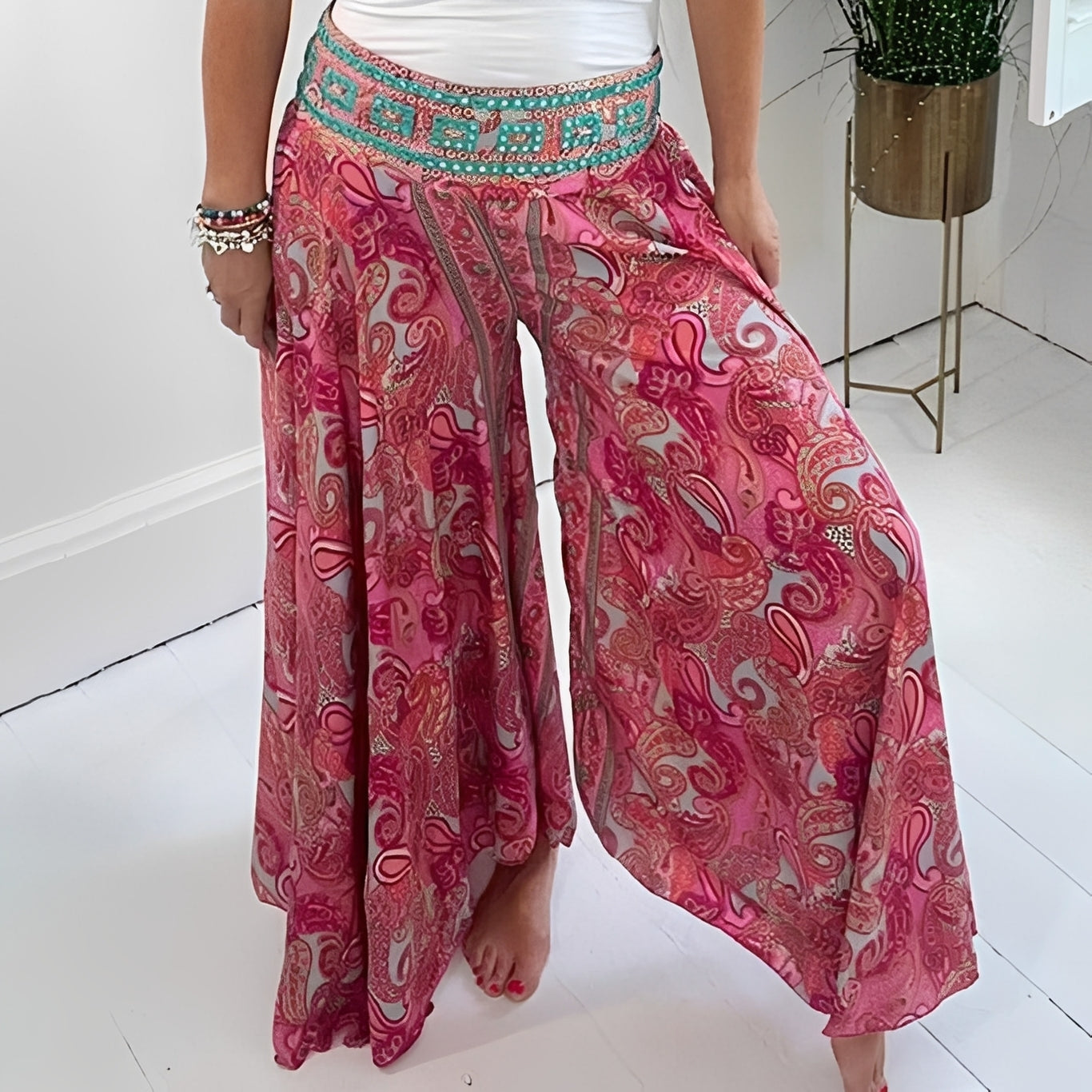 Jasmin - Eleganter Rock mit Ethno-Muster für Damen