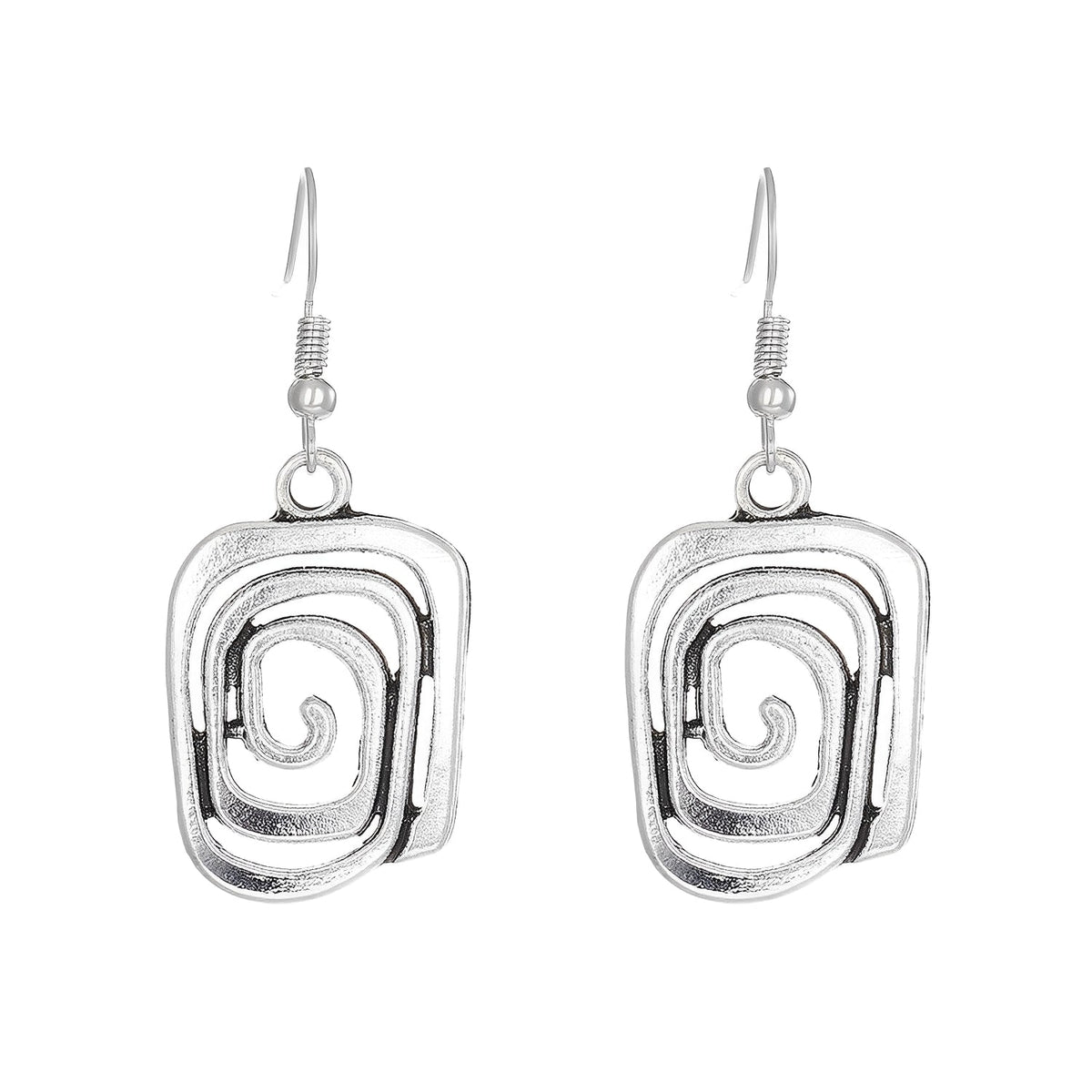 Kaia – Boho-Ohrringe aus Silber mit Spiralform