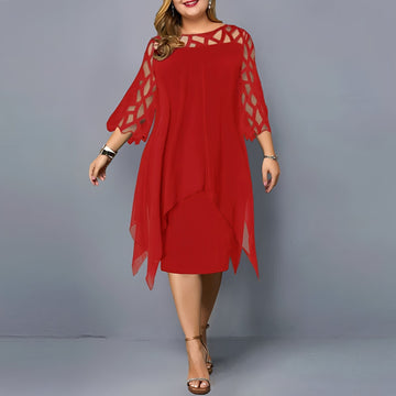 Eleanor - Elegantes Chiffon-Midikleid