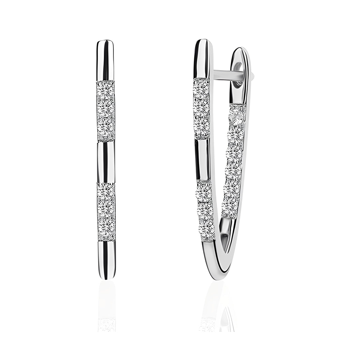 Cleah – Stilvolle Ohrringe mit goldenem Zirkonia