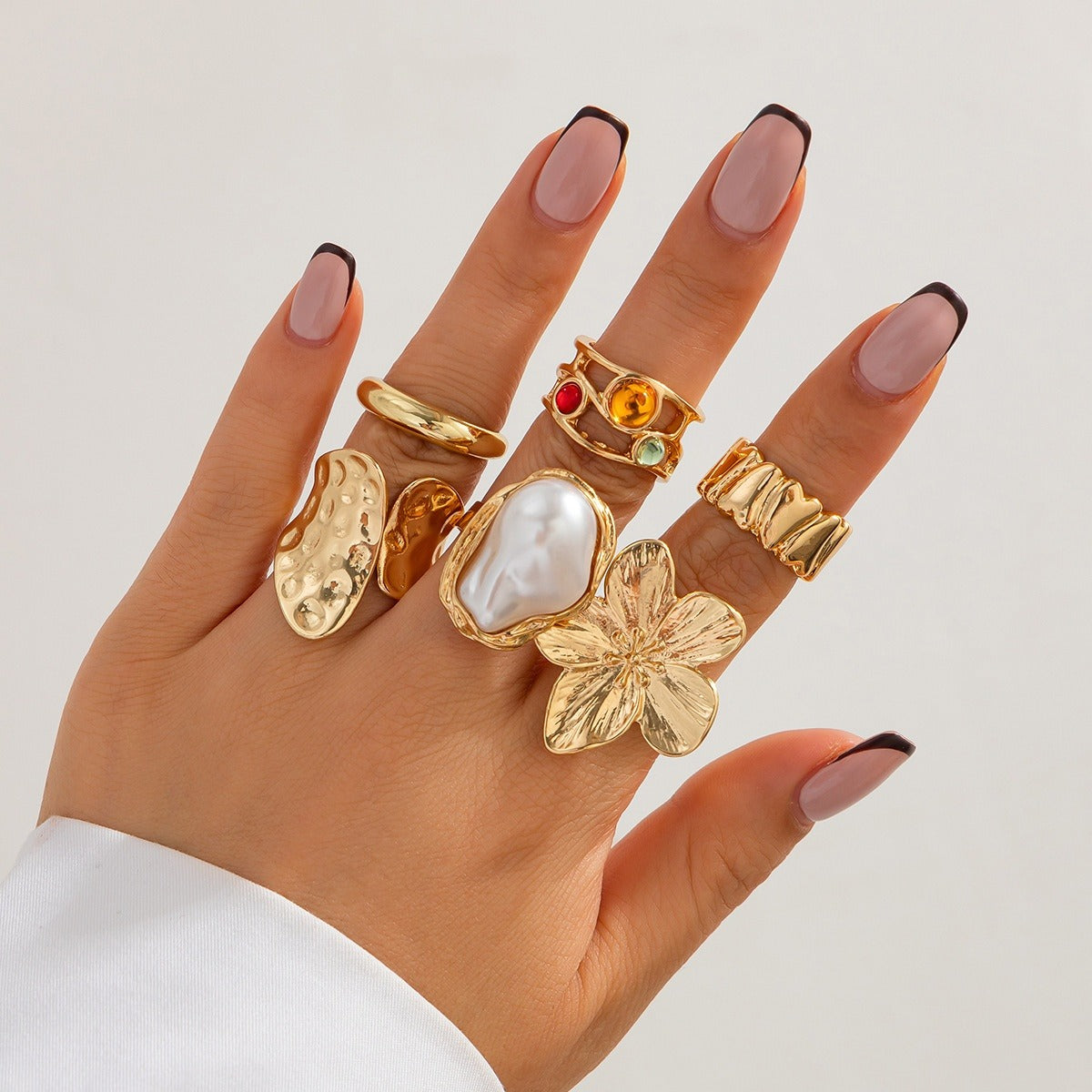 Merina – Set aus 6 auffälligen Ringen