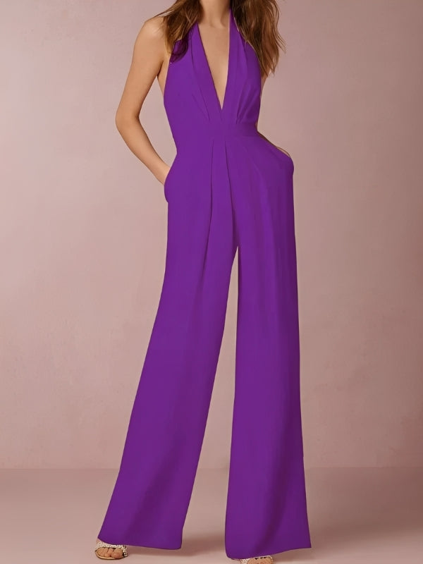 Katie - Damen-Jumpsuit mit weitem Bein und schickem Design