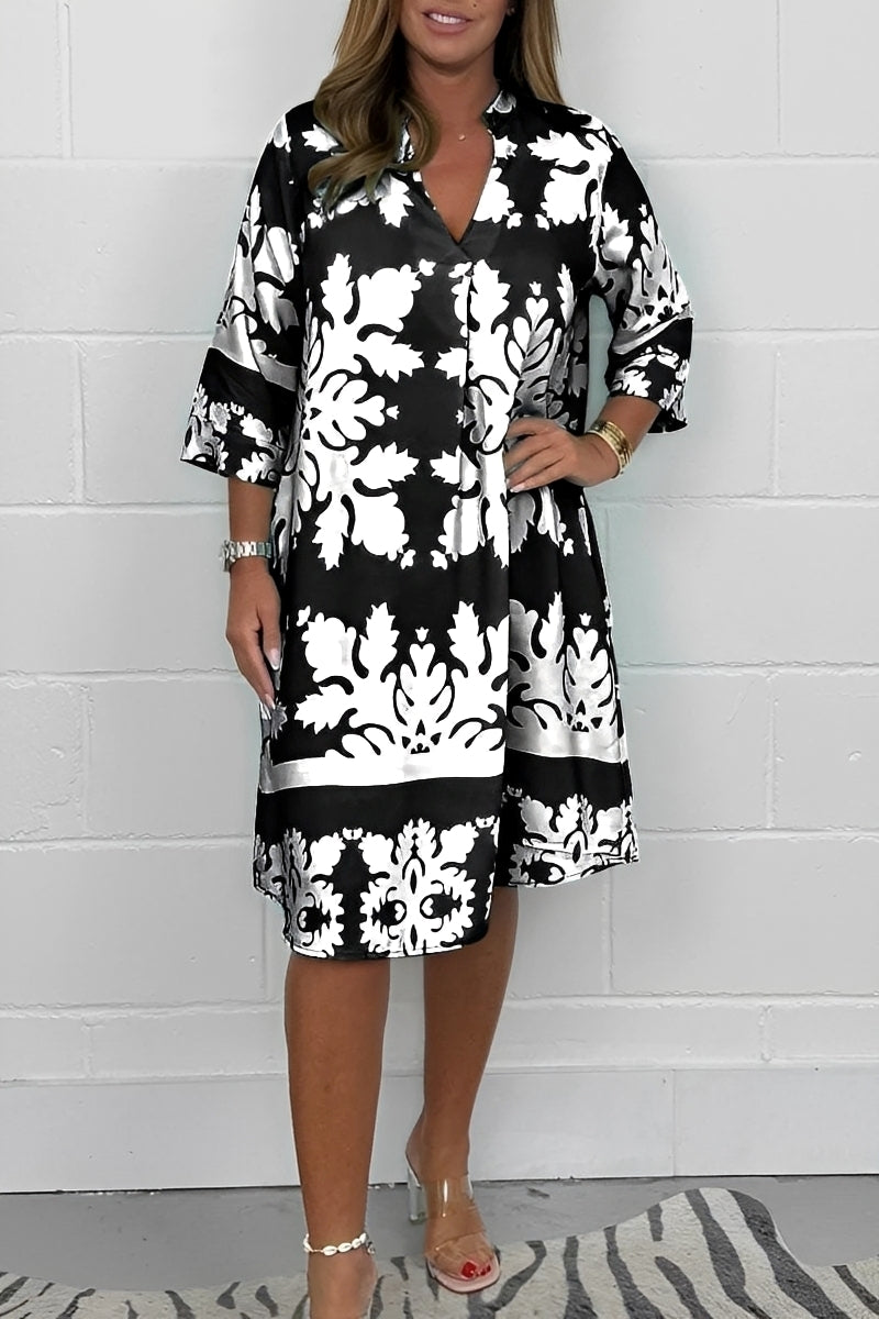 Tanya - Elegantes, locker geschnittenes Damenkleid