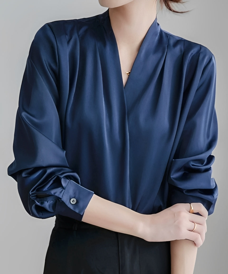 Isabel - Elegantes V-Ausschnitt-Top