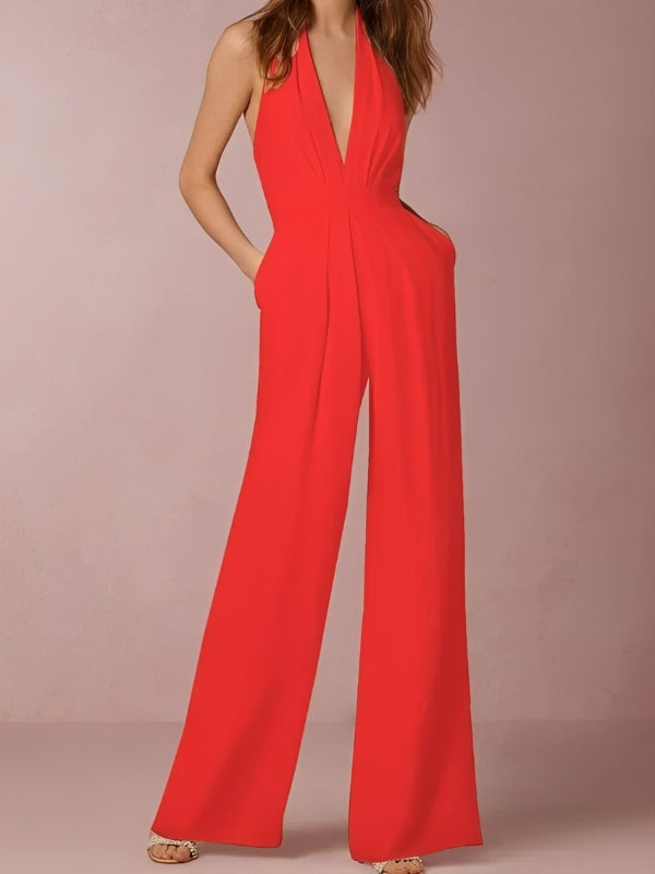 Katie - Damen-Jumpsuit mit weitem Bein und schickem Design