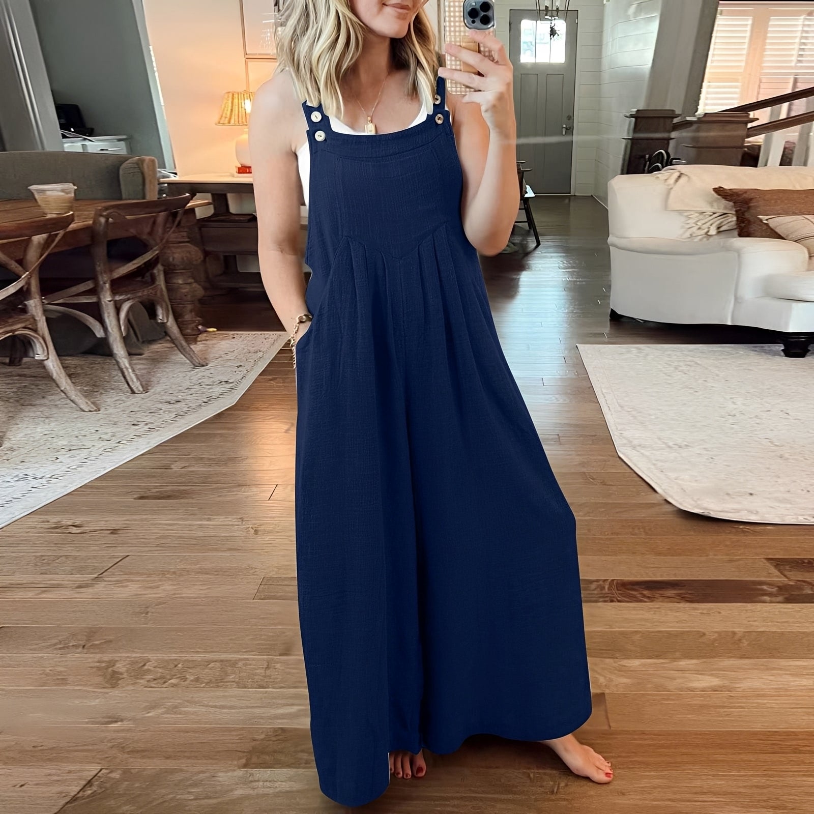 Chloe - Eleganter Jumpsuit mit weitem Bein für Damen
