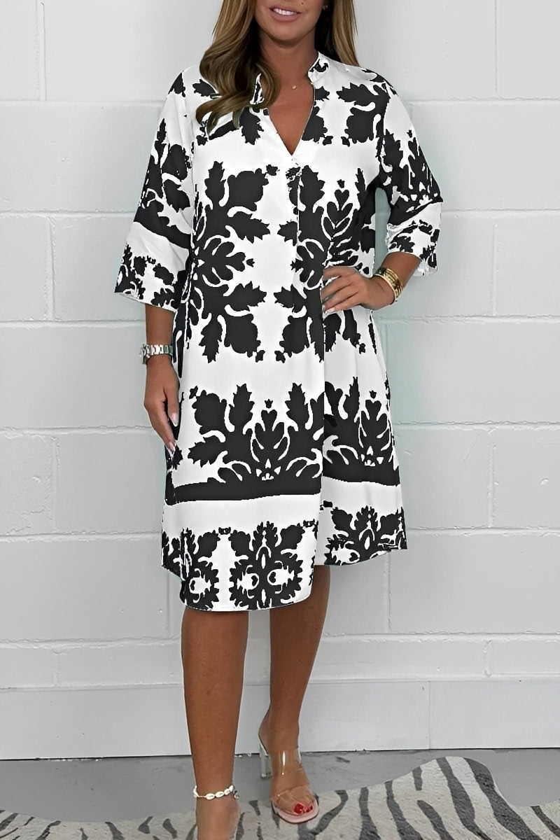 Tanya - Elegantes, locker geschnittenes Damenkleid