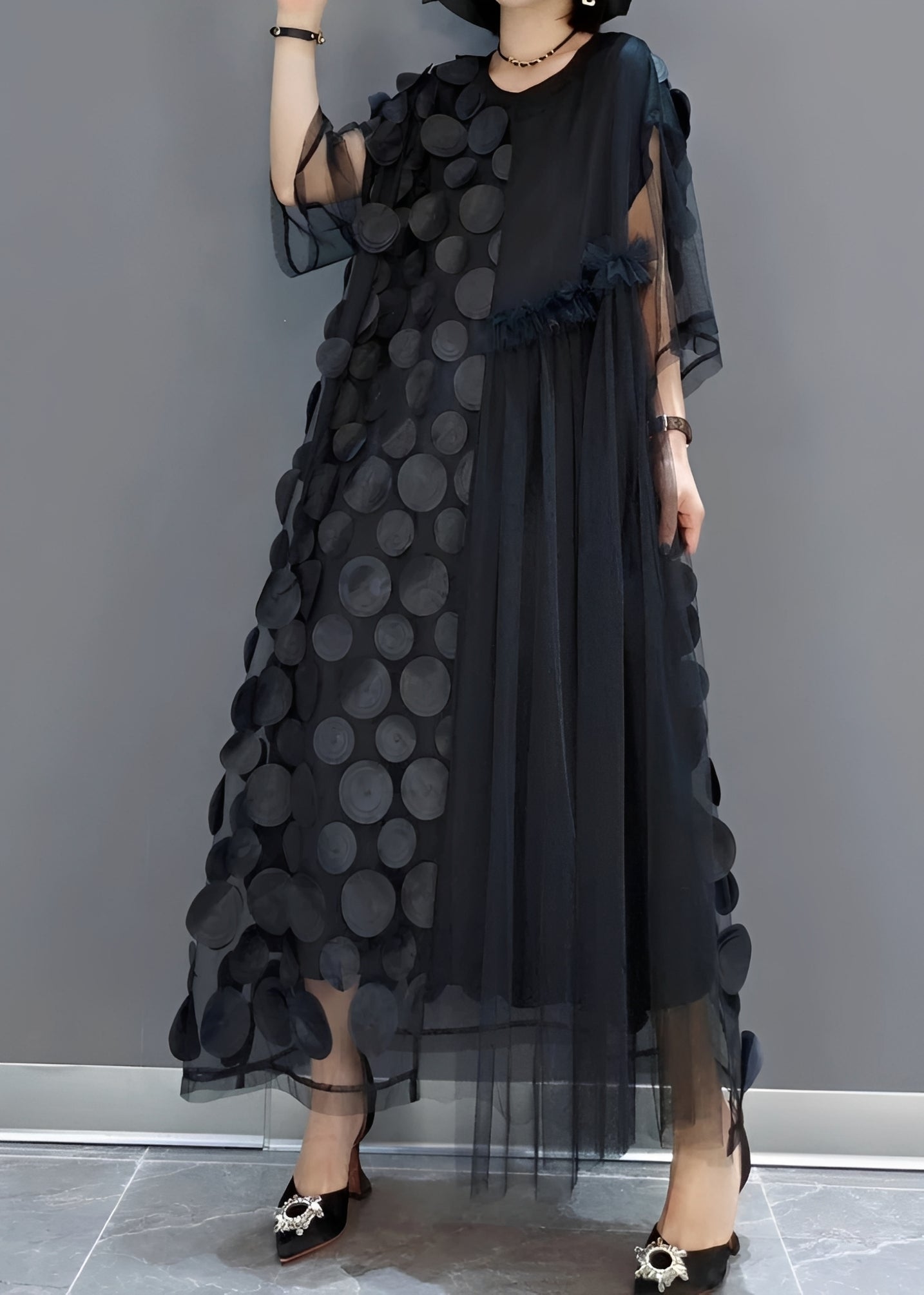 Hanna - Elegantes asymmetrisches Damenkleid