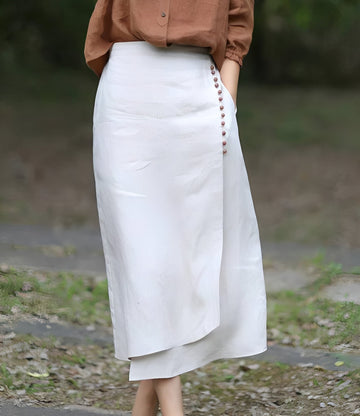 Manda - Eleganter asymmetrischer A-Linien-Rock für Damen