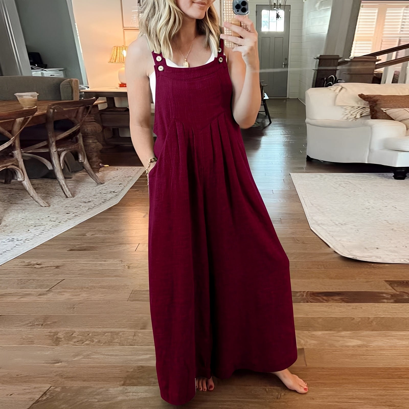 Chloe - Eleganter Jumpsuit mit weitem Bein für Damen