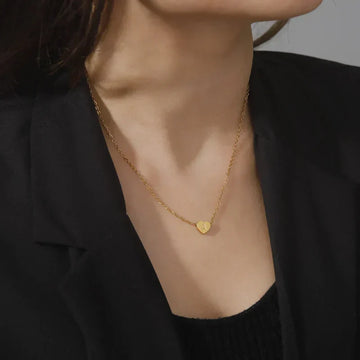 Herz - Goldene Buchstaben-Halskette