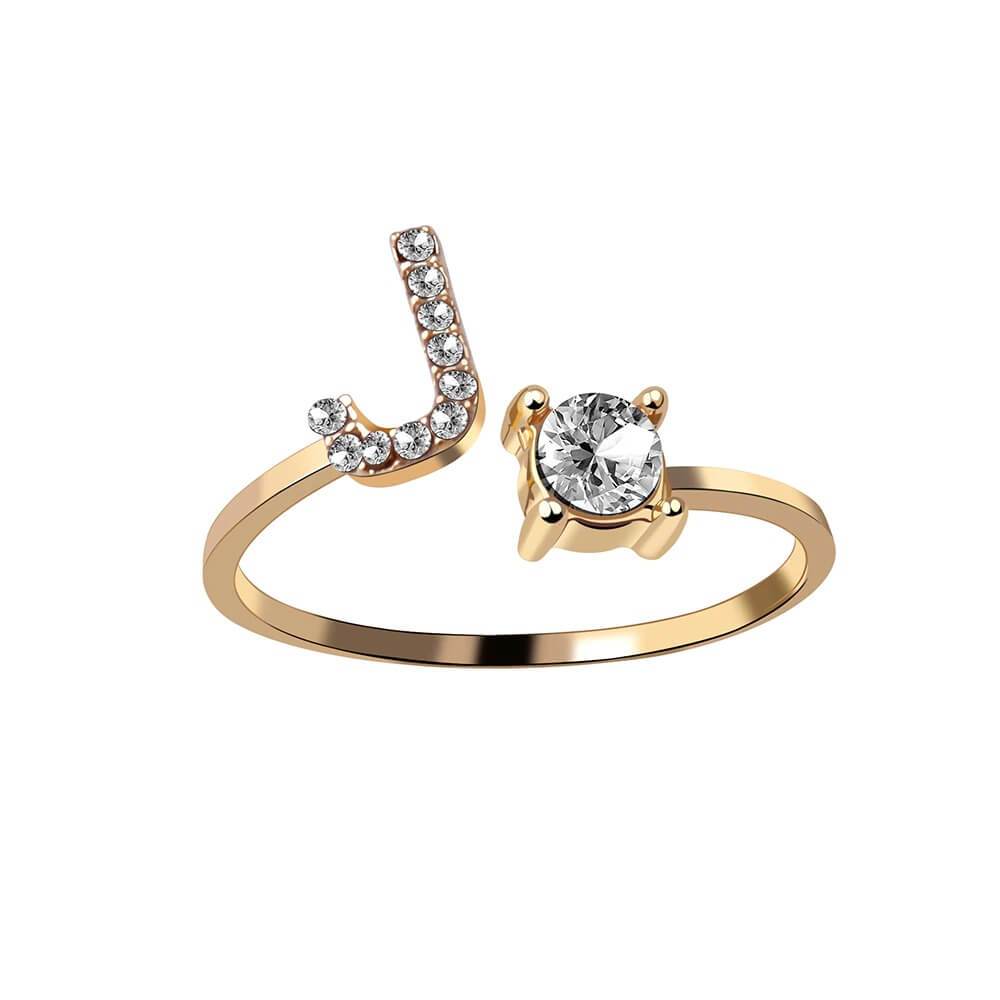 Nyla – Ring mit Initialen und Zirkonia