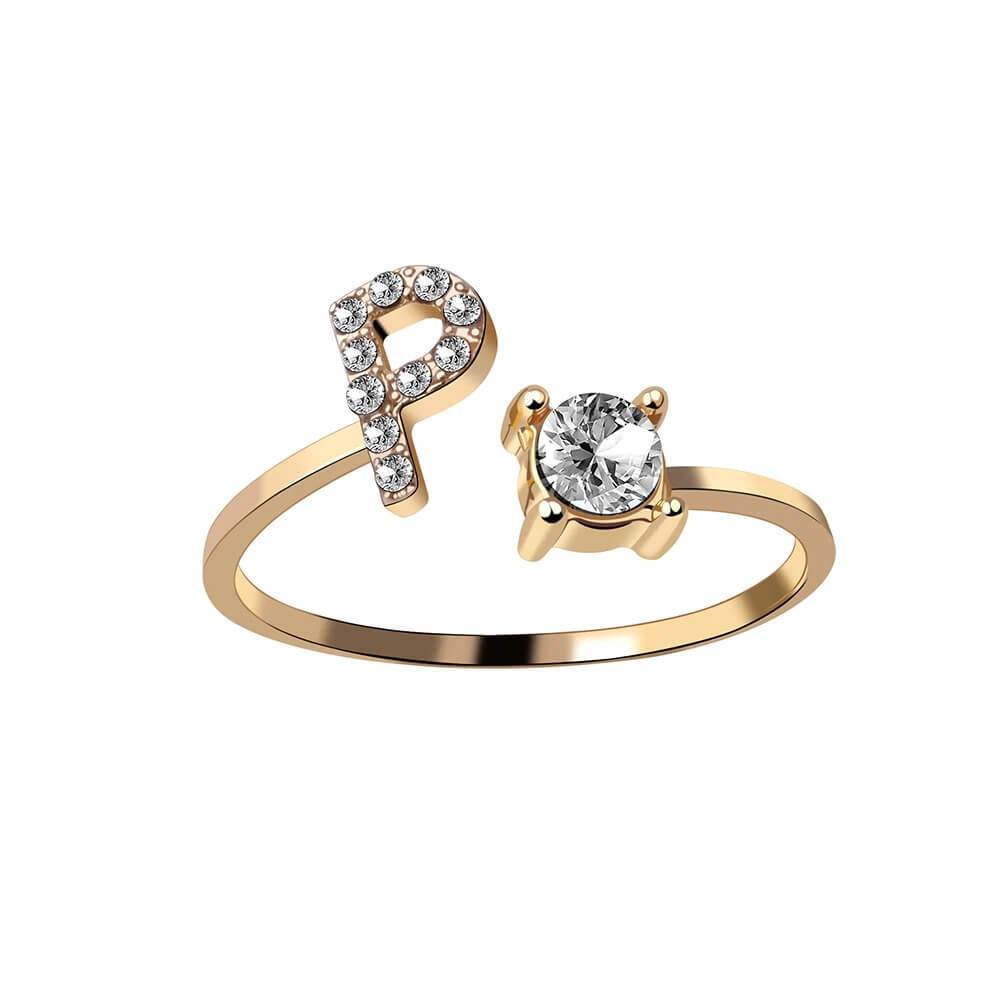 Nyla – Ring mit Initialen und Zirkonia