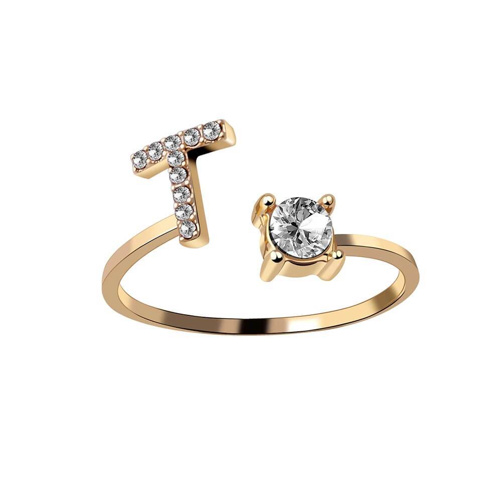 Nyla – Ring mit Initialen und Zirkonia