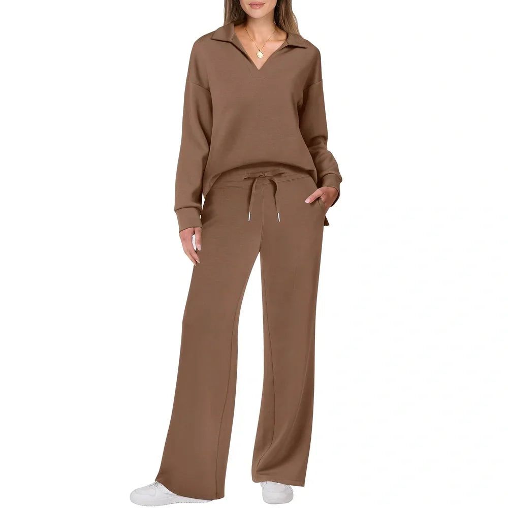 Justina - Bequemes Set aus Pullover und Hosen für Frauen