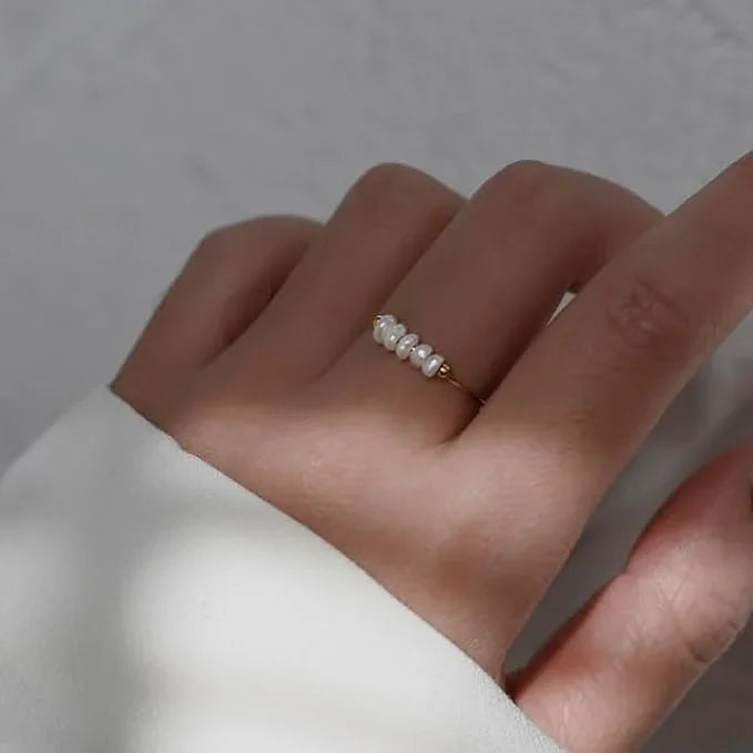 Miori – Perlenring in Gold